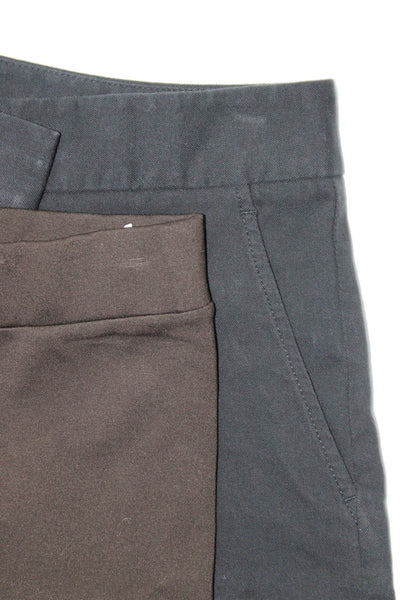 Theory Vince Womens Shorts Leggings Black Brown Size 0 Small Lot 2