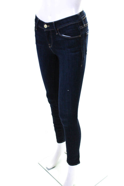 Frame Denim Womens Skinny Leg Queensway Jeans Blue Cotton Size 26