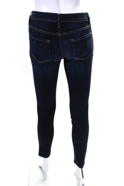 Frame Denim Womens Skinny Leg Queensway Jeans Blue Cotton Size 26