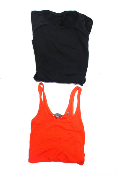 Vince Lululemon Womens Tank Top Active Long Sleeve Orange Black Size XS 6 Lot 2
