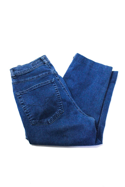 Escada Sport Womens Cropped Jeans Blue Cotton Size EUR 34