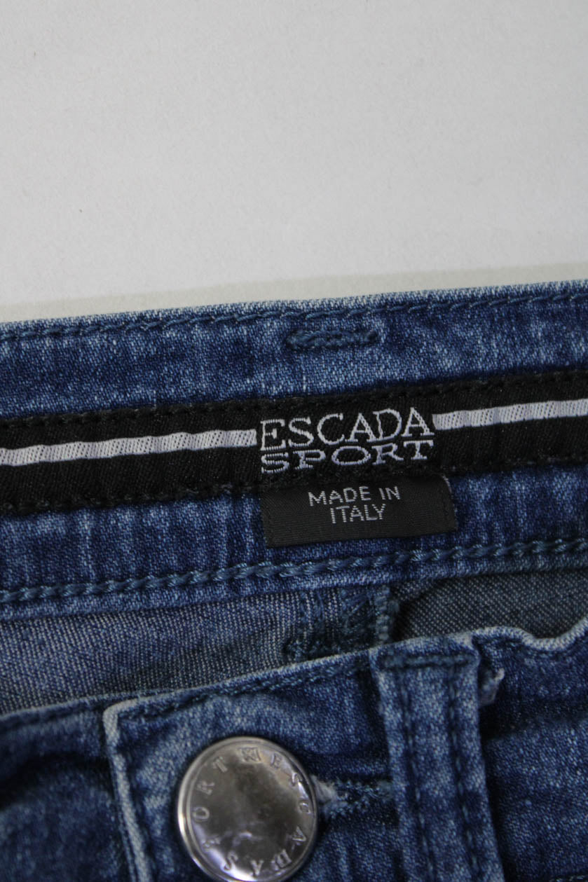 Escada Sport Womens Cropped Jeans Blue Cotton Size EUR 34 - Shop Linda's  Stuff