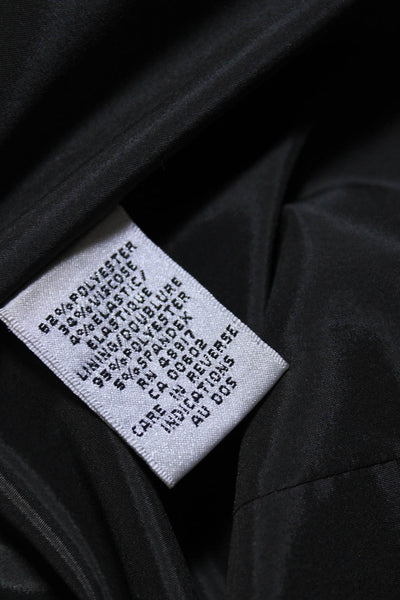 Calvin Klein Womens Notched Lapel One Button Long Sleeve Blazer Gray Size 8