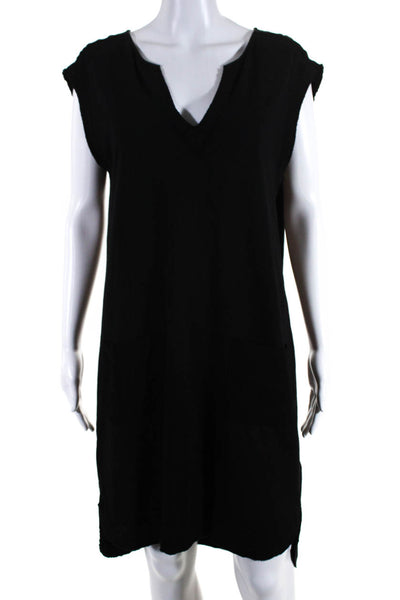 Velvet by Graham & Spencer Womens Sleeveless Dress Black Cotton Size Medium