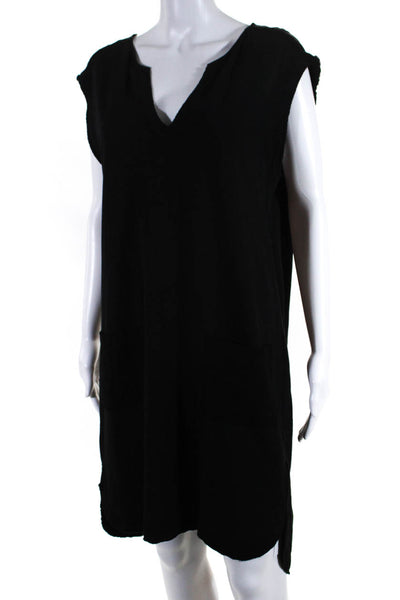 Velvet by Graham & Spencer Womens Sleeveless Dress Black Cotton Size Medium