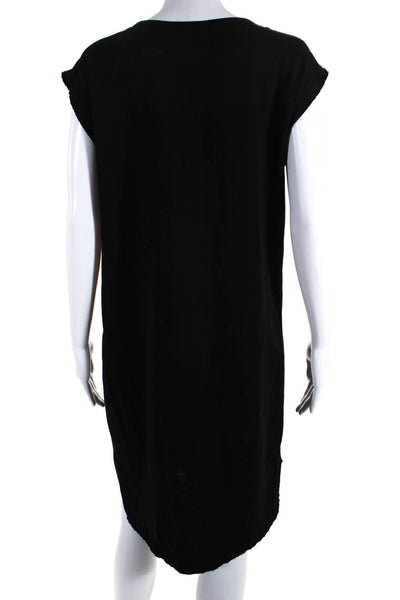 Velvet by Graham & Spencer Womens Sleeveless Dress Black Cotton Size Medium