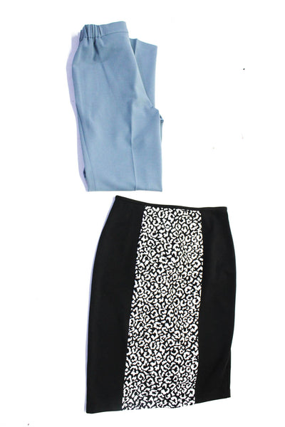 Calvin Klein Womens Straight Pencil Skirt Dress Pants Black Blue Size 2 4P Lot 2