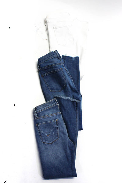 Madewell Hudson J Brand Womens High Rise Denim Jeans Blue Size 25 24 29 Lot 3