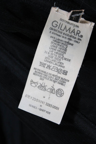 Gilmar Women's Wool Silk Blend Strapless Knee Length Sheath Dress Black Size M