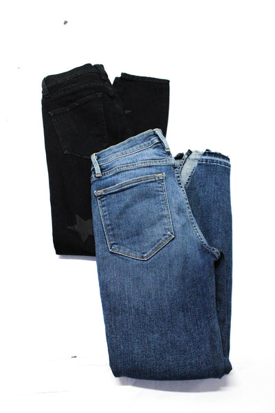 Frame Denim Current/Elliott Womens High Rise Skinny Jeans Blue Size 25 26 Lot 2