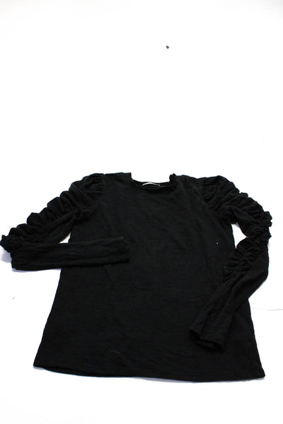 Rails Women's Long Sleeve Collared Button Down Top Black Size S Lot 2