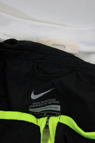 Nike Eberjey Women's Lightweight Hooded Windbreaker Jacket Black Size S M, Lot 2