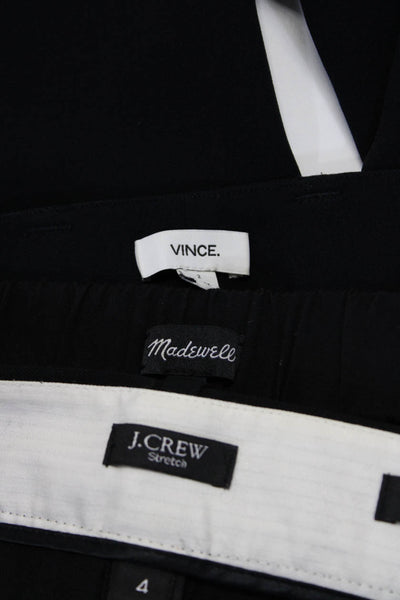 Vince J Crew Madewell Womerns Dress Pants Blue Black Size 2 4 Medium Lot 3