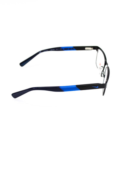 Nike Boys Blue Black Nike 5575 46mm 14mm 125mm Metal Frame Reading Glasses