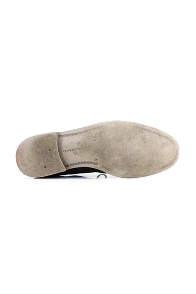 John Varvatos Star USA Mens Dark Gray Suede Cap Toe Oxford Shoes Size 10.5