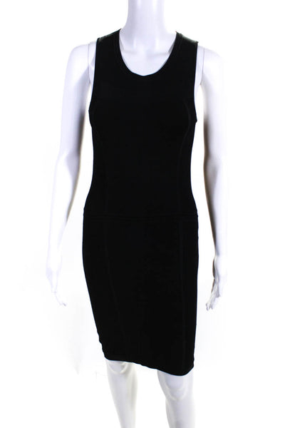 ALC Women's Rayon Knit Sleeveless Bodycon Mini Dress Black Size S