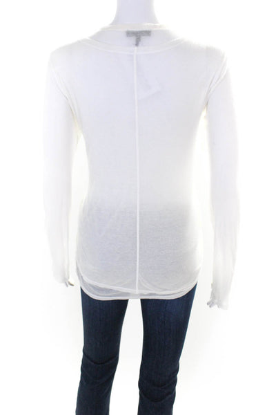 Rag & Bone Womens Thin Knit Layered V Neck Pullover Sweater White Size Medium