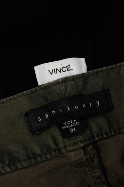 Sanctuary Vince Womens Camouflage Print Dress Pants Green Black Size 31 12 Lot 2