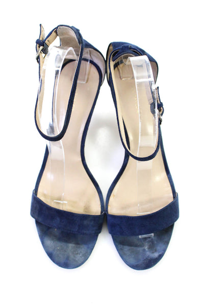 Ann Taylor Womens Bow Tie Strappy Ankle Buckled Stiletto Heels Blue Size 9 Lot 2