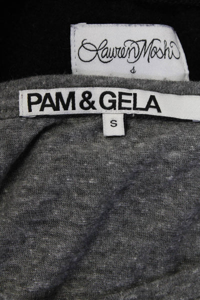 Pam & Gela Lauren Moshi Womens Crew Neck Sweatshirt Tee Shirt Small Lot 2