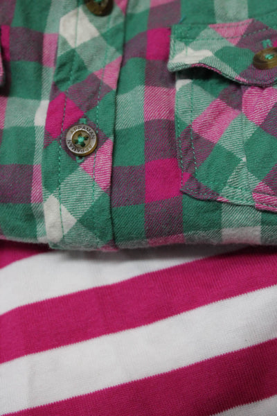Appaman Girls Long Sleeve Collared Plaid Button Down Top Green Size 3T Lot 3