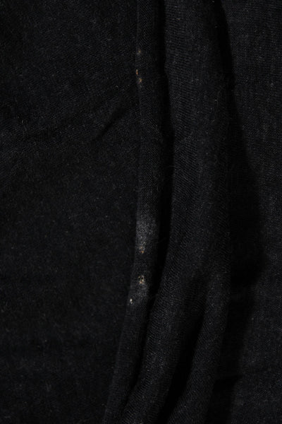 Helmut Lang Women's Cotton Long Sleeve Cowl Neck Blouse Gray Size S