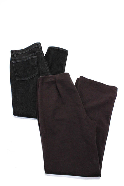 Eileen Fisher Womens Pants Jeans Brown Black Size Small 8 Lot 2