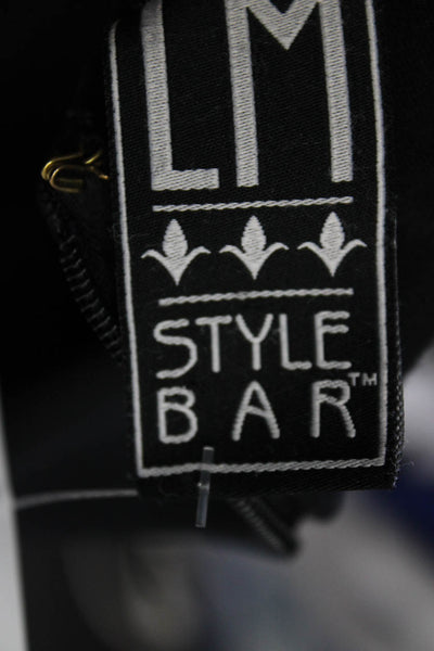 LM Style Bar Women's Sleeveless V-Neck Cutout Sheath Dress Black Size 2