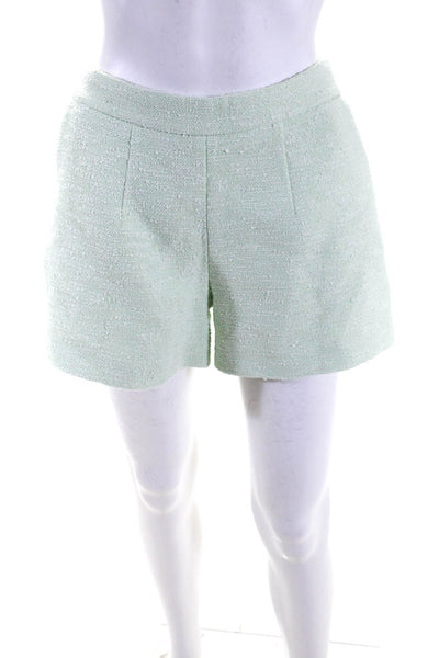 L'Agence Women's Cotton Blend High Rise Pull On Casual Shorts Green Size 4