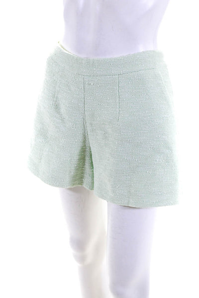 L'Agence Women's Cotton Blend High Rise Pull On Casual Shorts Green Size 4