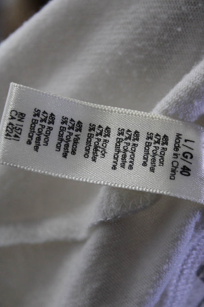 PJ Salvage Womens Army Fatigue Long Sleeve Top + Short Pajama Set Cream Size M L