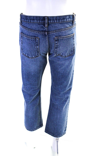 La Fetiche Womens Kate Low Rise Relaxed Straight Leg Jeans Blue Size Small