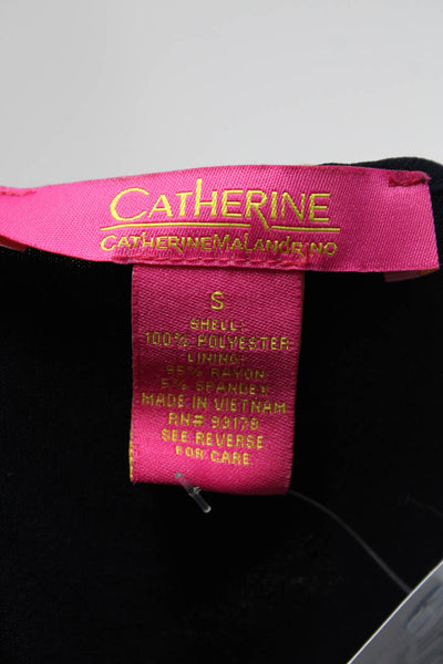 Catherine Catherine Malandrino Womens Layered Sleeveless Midi Dress Navy Size S