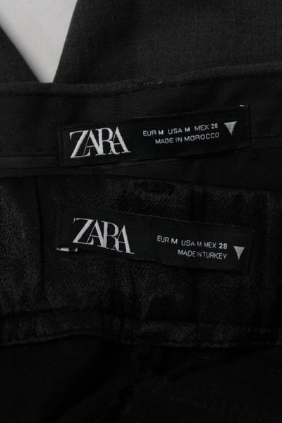 Zara Womens Shorts Pants Black Size M Lot 2