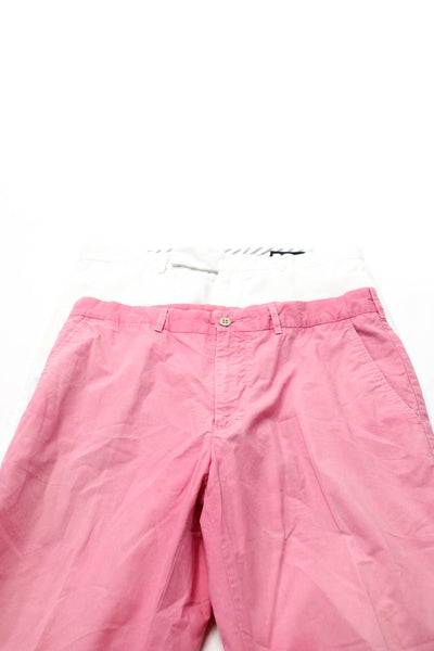 Daniel Cremieux Collection Mens Pink Cotton Pleated Straight Pants Size 50 Lot 2