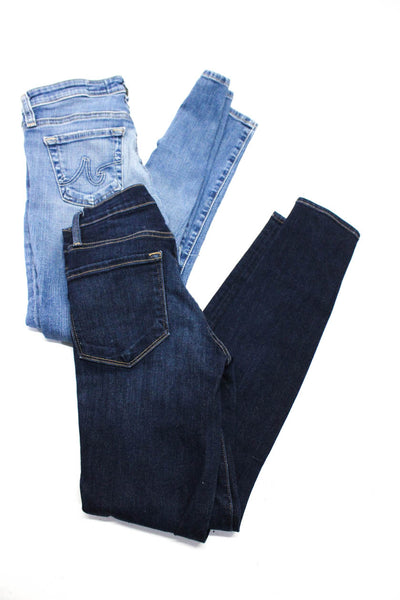 AG Adriano Goldschmied Frame Denim Womens Jeans Blue Size 24 Lot 2