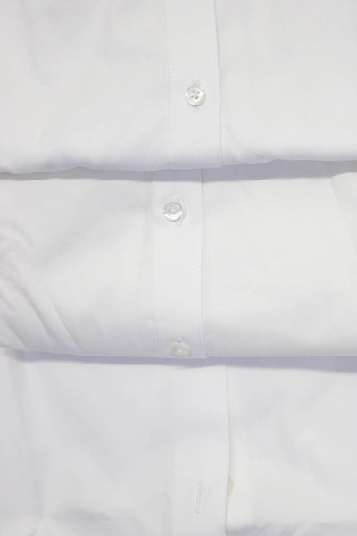 Aspesi Brooks Brothers Mens Button Front Collared Shirts White IT 46 10 Lot 3