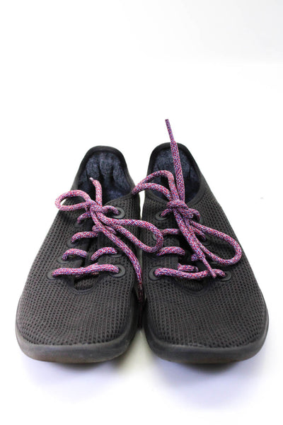 Allbirds Womens Lace Up Back Logo Knit Low Top Running Sneakers Gray Size 9