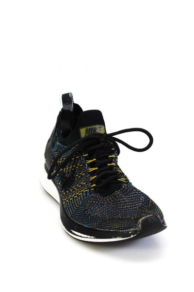 Nike Air Zoom Women's Mariah Flyknit Lace Up Racer Sneakers Black Size 6.5