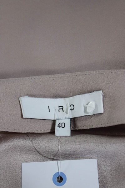 IRO Womens Lee Crew Neck Sleeveless Oversize Crepe Shift Dress Blush Size FR 40