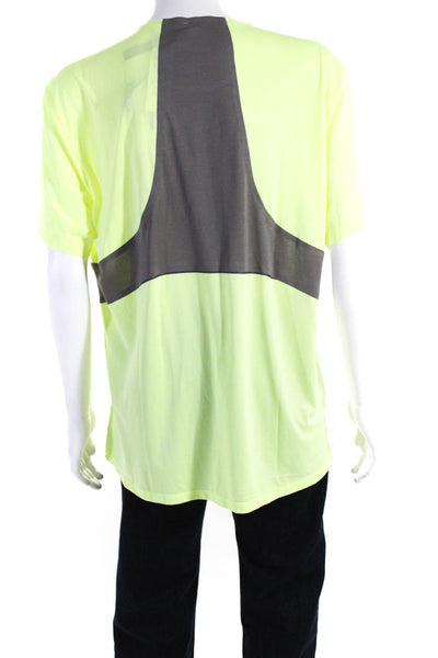 Lululemon Men's Crewneck Short Sleeves T-Shirt Neon Yellow Size XXL