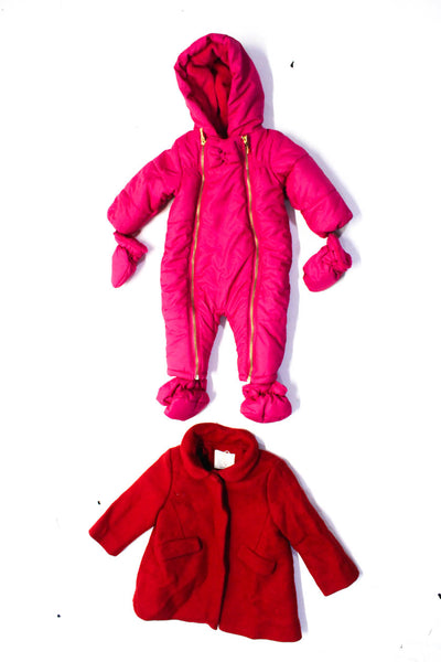 Zara Girls Collar Wool Jacket Red Size 18/24 Kate Spade Pink Size 6 M lot 2