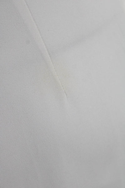 Vionnet Womens V-Neck Split Hem Sleeveless Mid-Calf A-Line Dress White Size 42