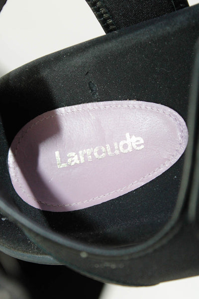 Larroude Womens Sport Sandals Black Pink Size 10