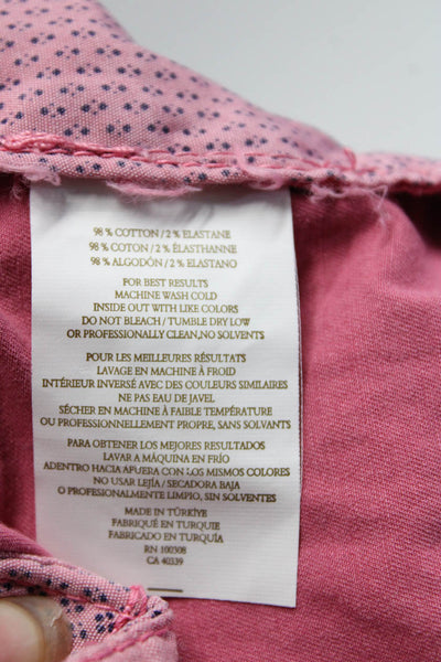 Peter Millar Men's Four Pockets Chino Dress Short Pink Size 40
