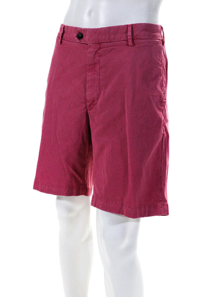 Peter Millar Men's Flat Front Dress Short Pink Size 38