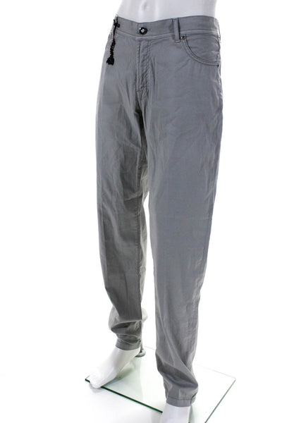 Marco Pescarolo Men's Five Pockets Straight Leg Casual Pant Gray Size 54