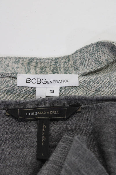 BCBGeneration BCBG Max Azria Womens Cardigan Sweater Top Green Size XS L Lot 2