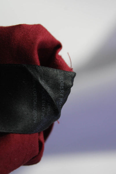 Robert Rodriguez Women's Paper Bag Waist Zip Closure Jogger Red Size S