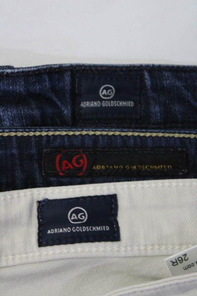 AG Adriano Goldschmied Womens Jeans Beige Blue Size 26 Lot 3